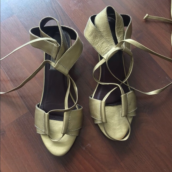 Carlota denim Studio Colombia shoes sandals gold 8 - Picture 3 of 8